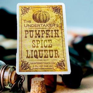 PUMPKIN SPICE LIQUEUR Witchy Sorceress Supreme Potion B0ttle LabelSticker Occult